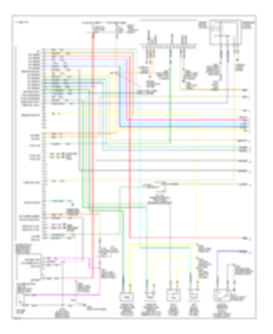 A C Wiring Diagram 1 of 2 for Oldsmobile Aurora 1998
