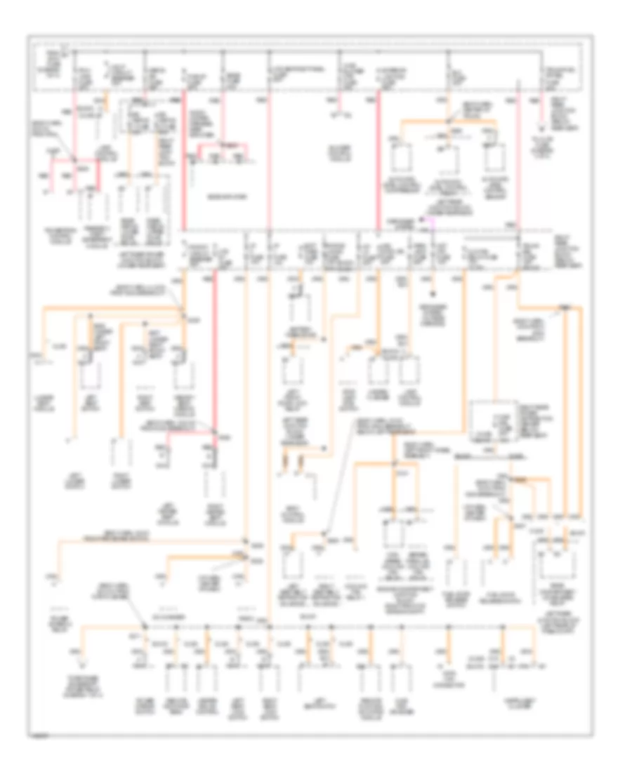 Power Distribution Wiring Diagram 2 of 4 for Oldsmobile Aurora 1998