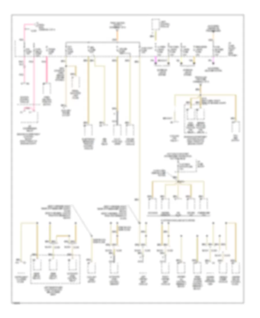 Power Distribution Wiring Diagram 4 of 4 for Oldsmobile Aurora 1998