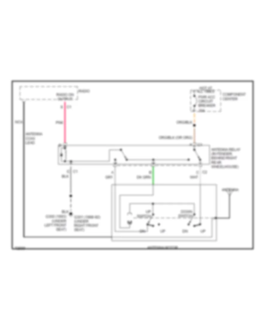 Power Antenna Wiring Diagram for Oldsmobile Cutlass Supreme 1991