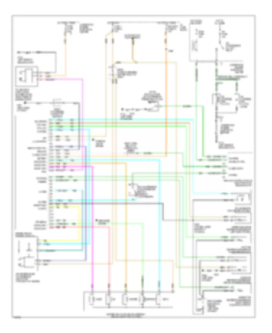 A C Wiring Diagram Auto A C for Oldsmobile Bravada 1998