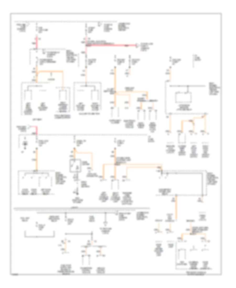Power Distribution Wiring Diagram 3 of 5 for Oldsmobile Bravada 1998
