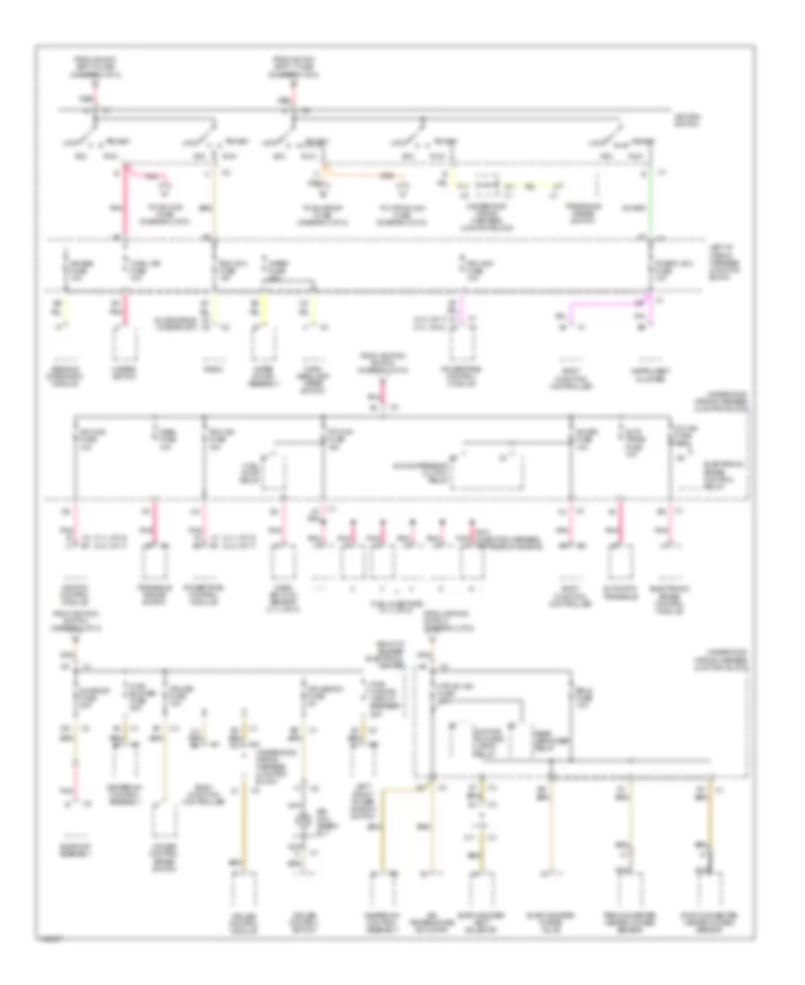 Power Distribution Wiring Diagram 2 of 2 for Oldsmobile Cutlass GL 1998