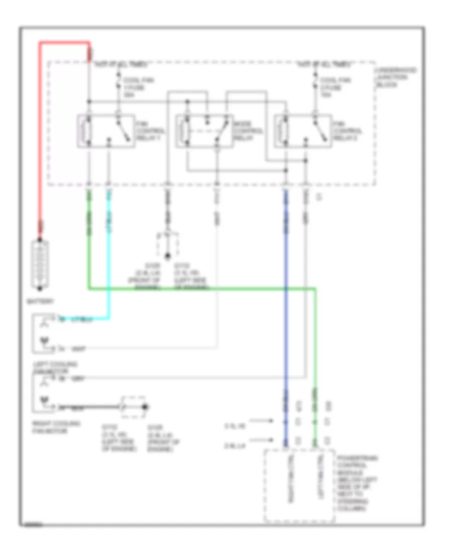 Cooling Fan Wiring Diagram for Oldsmobile Cutlass GLS 1998