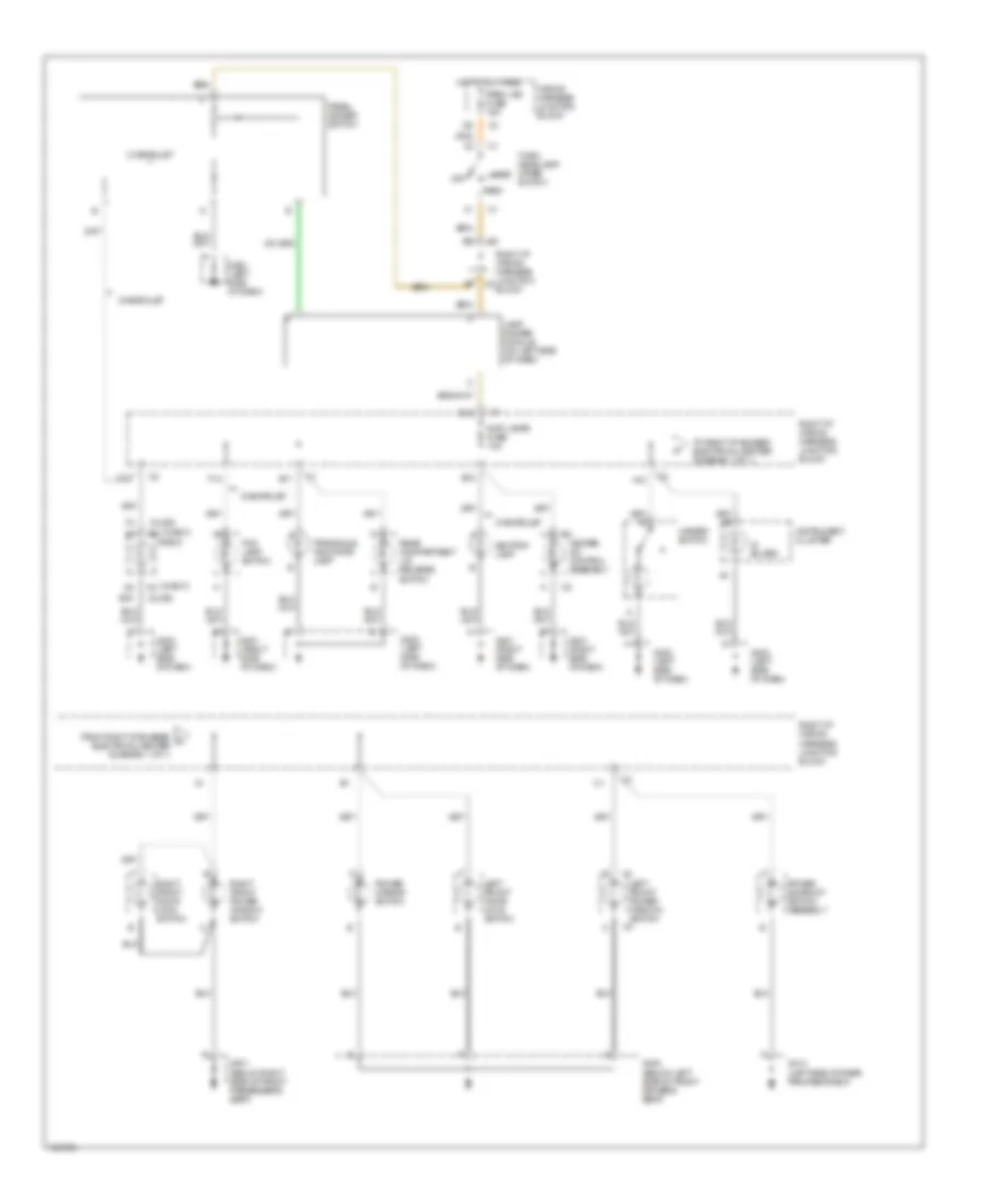 Instrument Illumination Wiring Diagram for Oldsmobile Cutlass GLS 1998