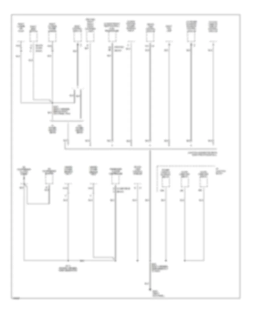 Ground Distribution Wiring Diagram (3 of 6) for Oldsmobile Eighty-Eight 1998