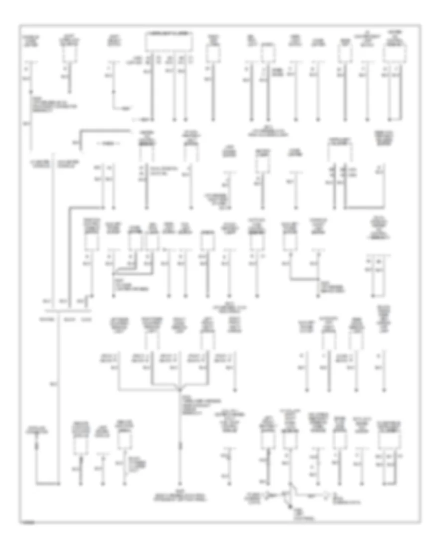 Ground Distribution Wiring Diagram (4 of 6) for Oldsmobile Eighty-Eight 1998