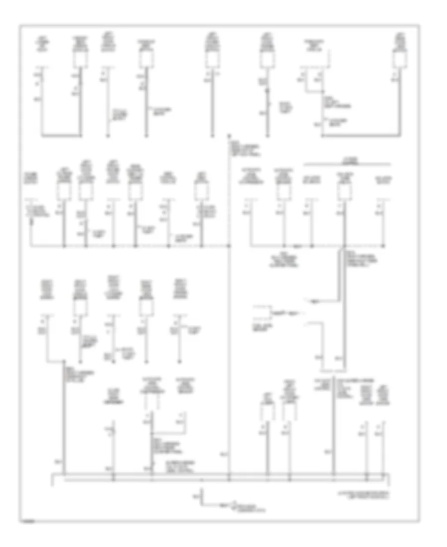 Ground Distribution Wiring Diagram 5 of 6 for Oldsmobile Eighty Eight 1998