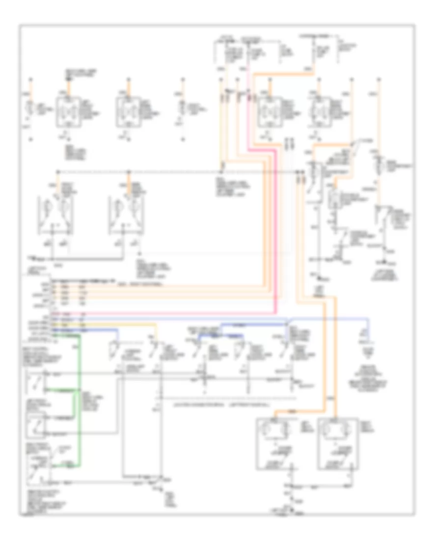 Courtesy Lamps Wiring Diagram for Oldsmobile Eighty Eight 1998