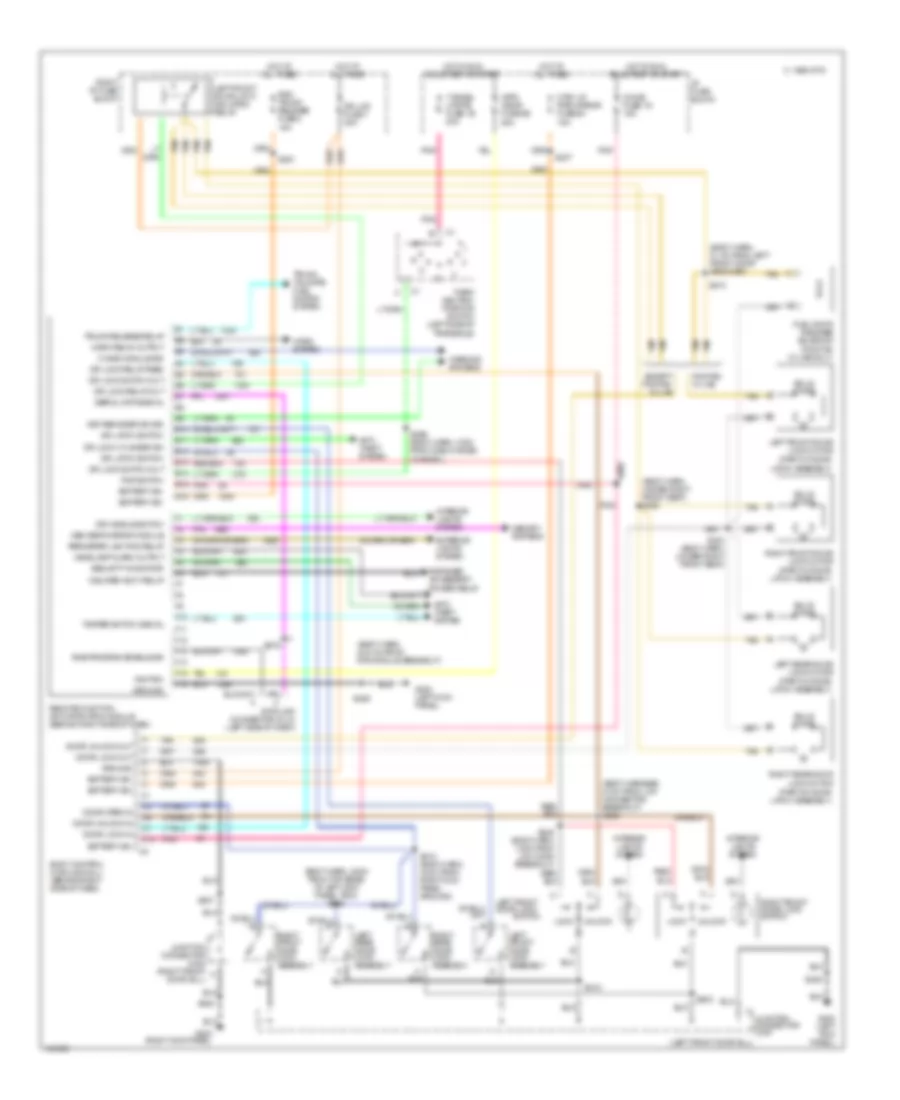 Keyless Entry Wiring Diagram for Oldsmobile Eighty-Eight 1998