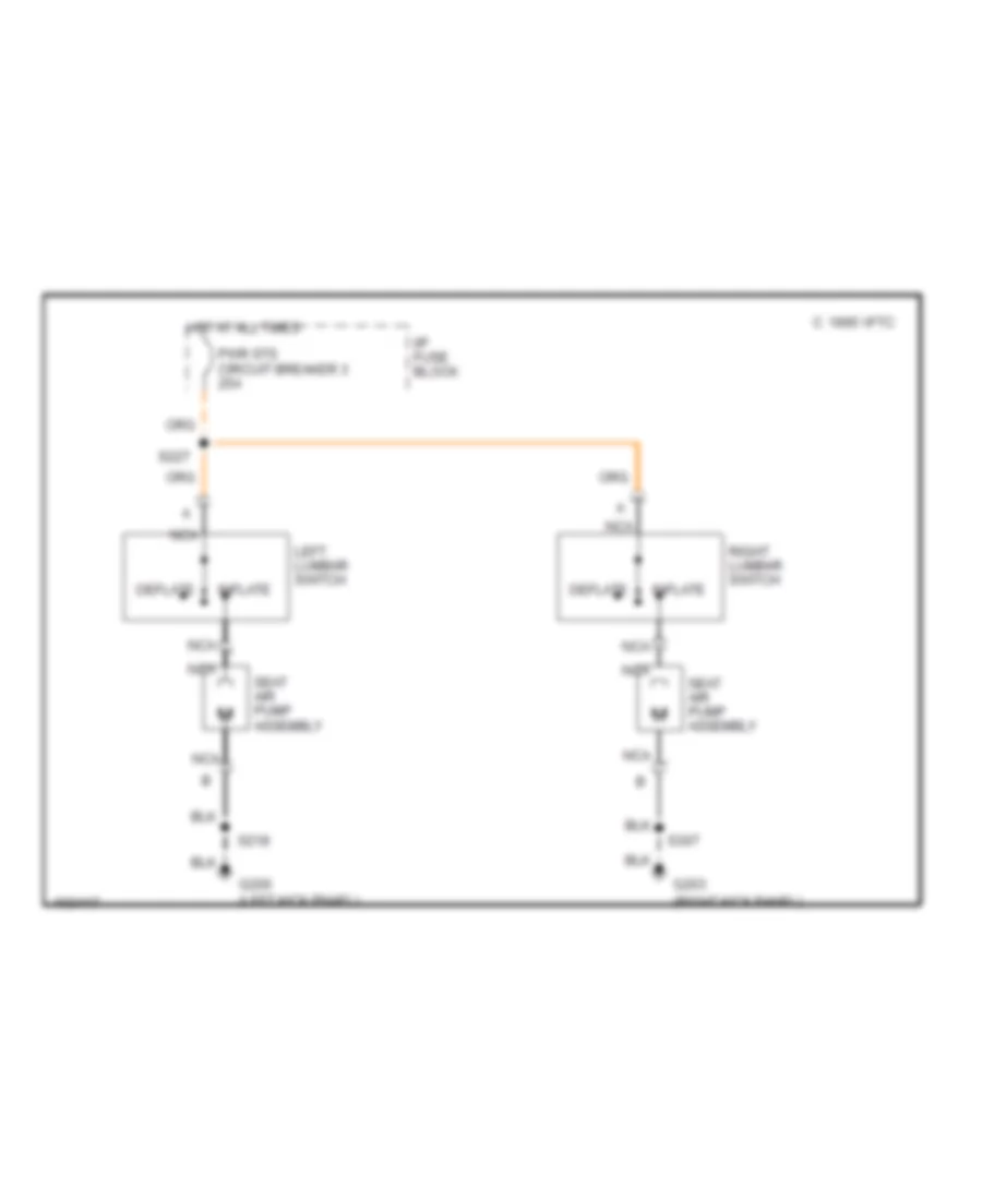 Lumbar Wiring Diagram for Oldsmobile Eighty-Eight 1998