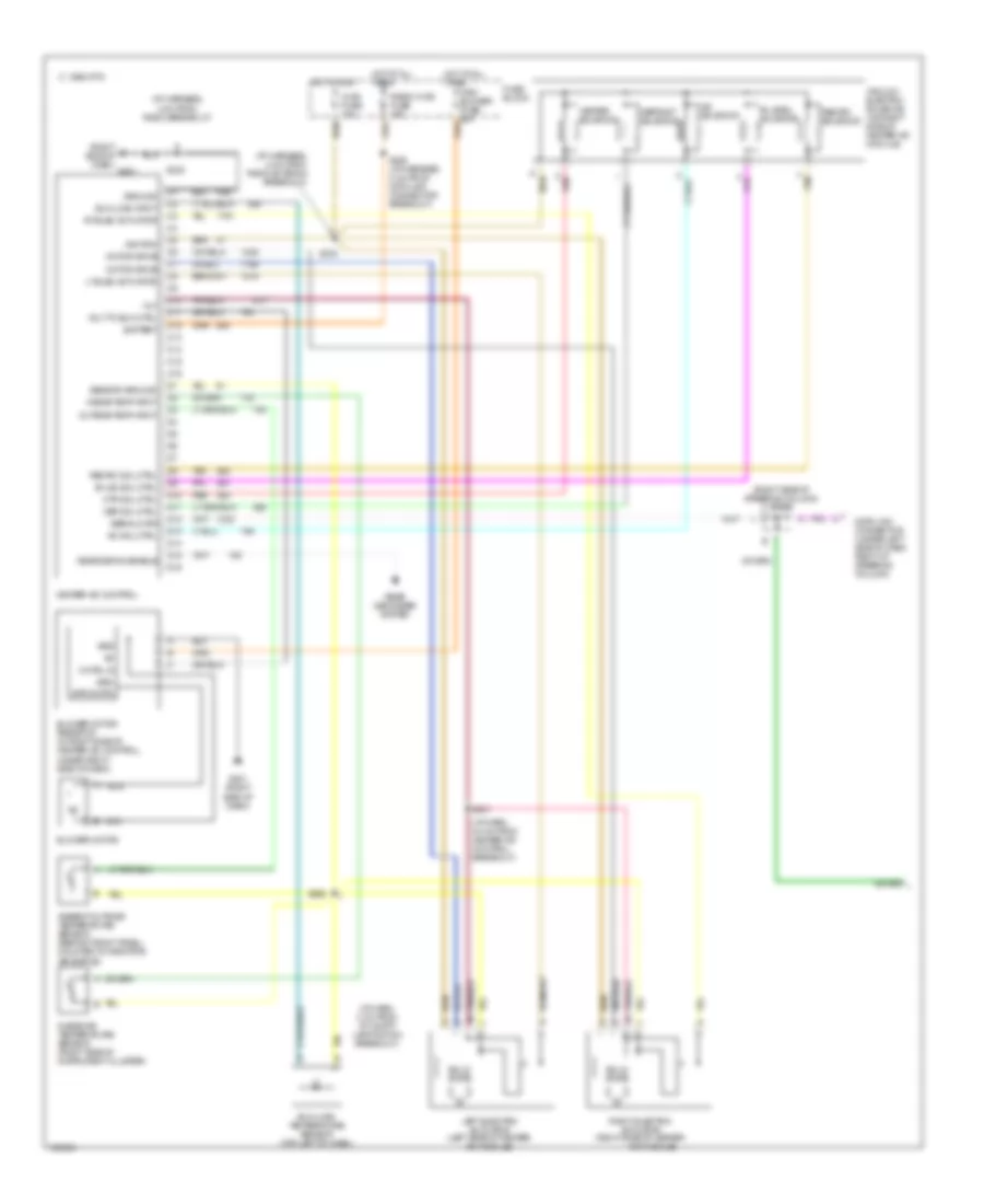 AC Wiring Diagram, Auto AC (1 of 2) for Oldsmobile Intrigue 1998