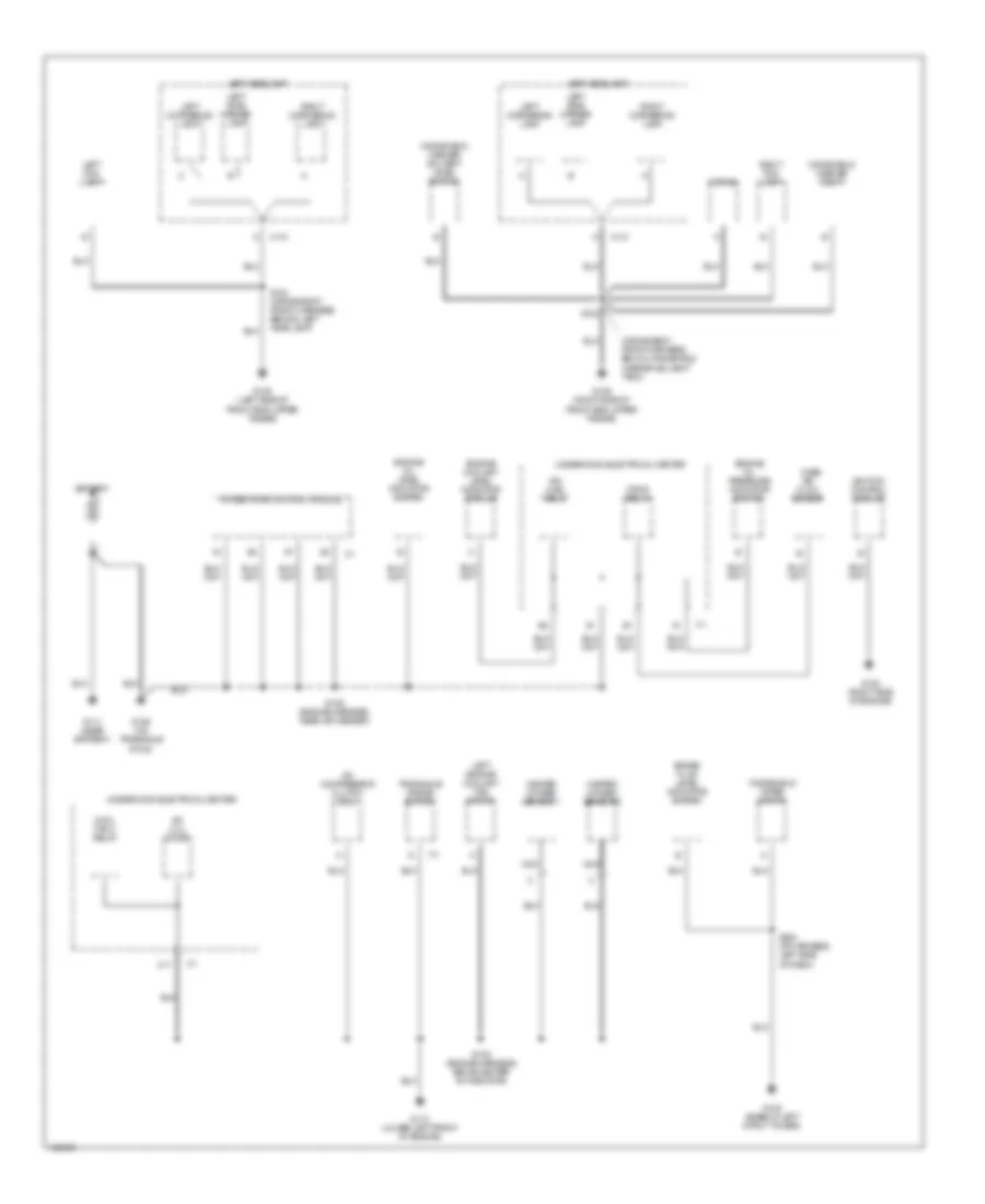 Ground Distribution Wiring Diagram 1 of 3 for Oldsmobile Intrigue 1998