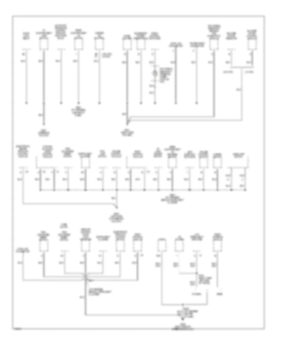 Ground Distribution Wiring Diagram 2 of 3 for Oldsmobile Intrigue 1998