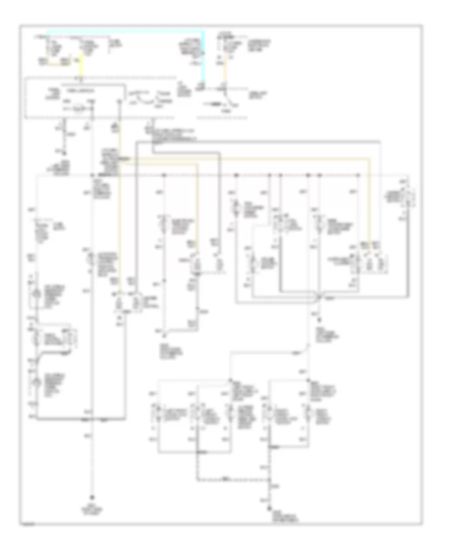 Instrument Illumination Wiring Diagram for Oldsmobile Intrigue 1998