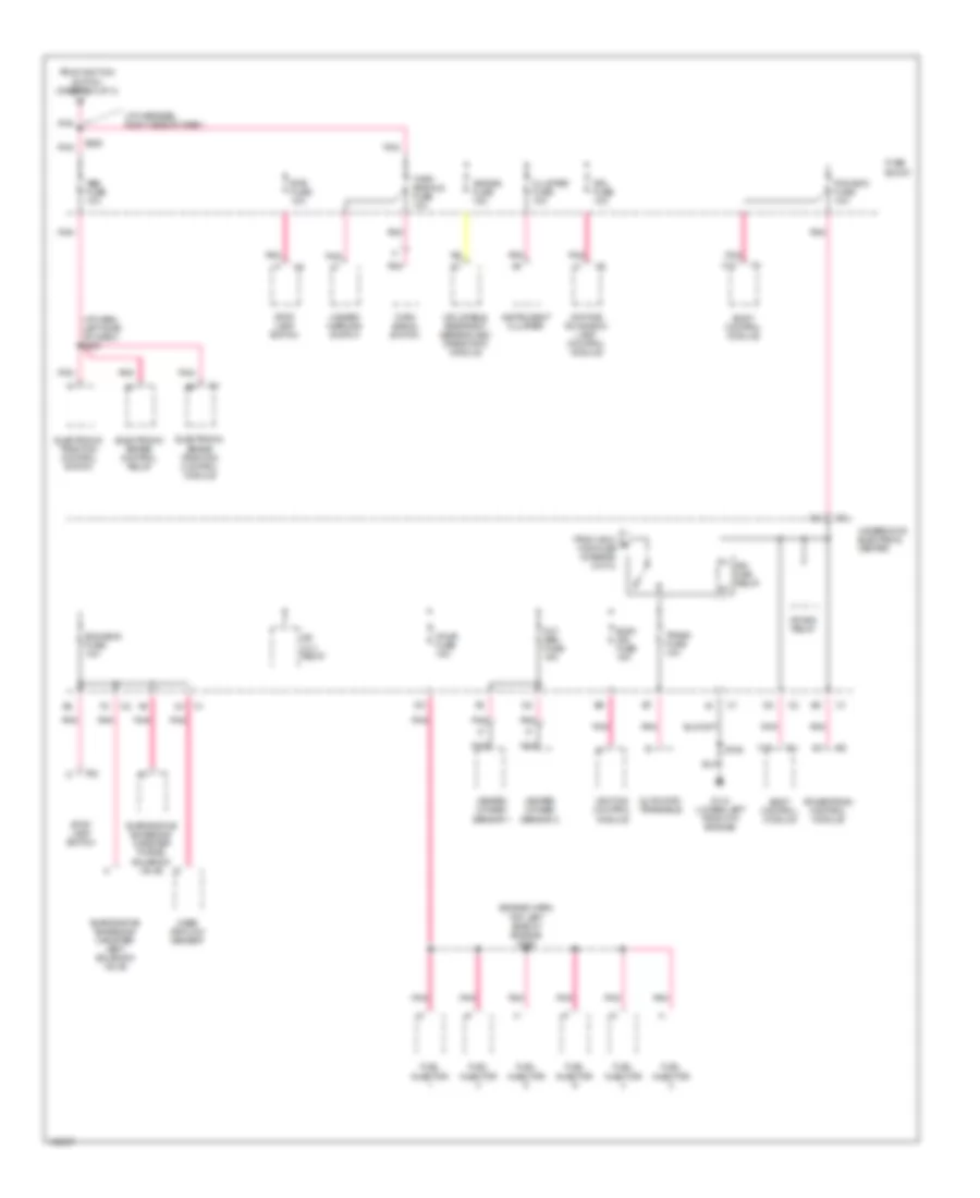 Power Distribution Wiring Diagram 3 of 3 for Oldsmobile Intrigue 1998