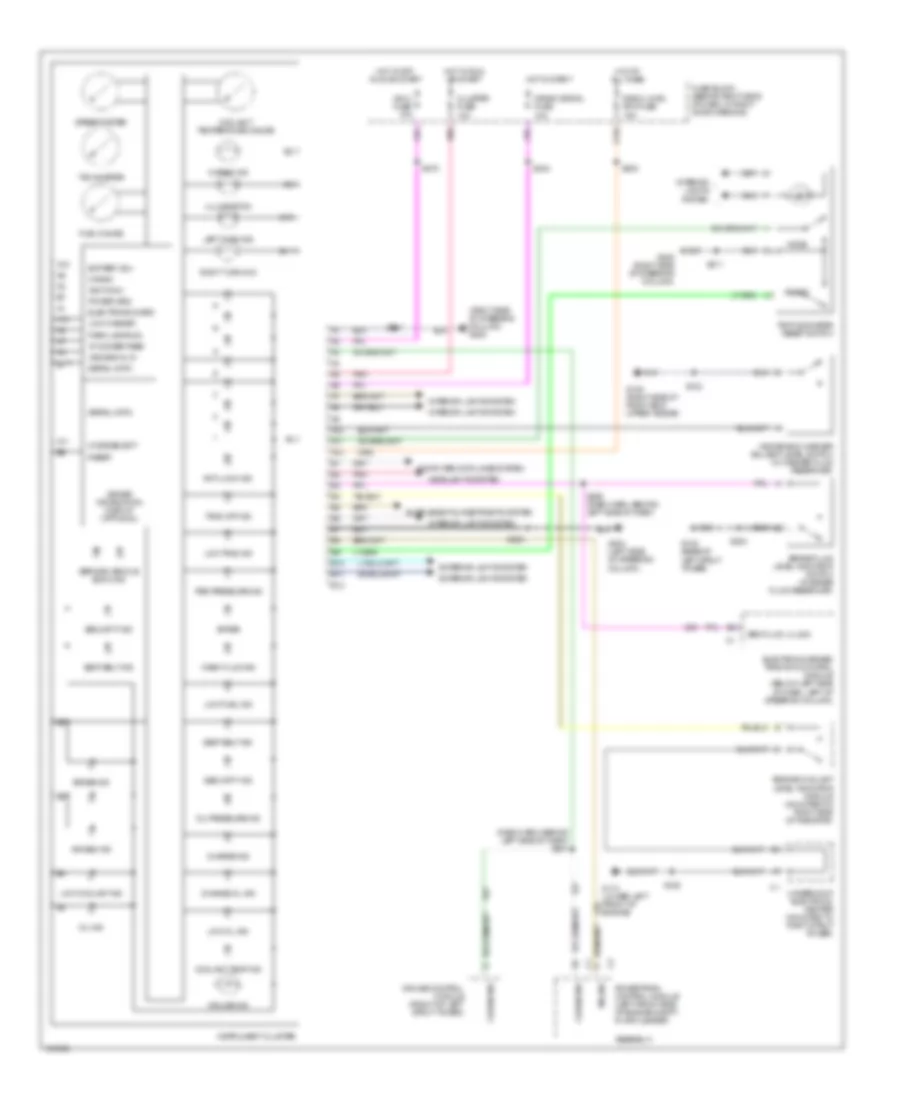 Instrument Cluster Wiring Diagram for Oldsmobile Intrigue GL 1998