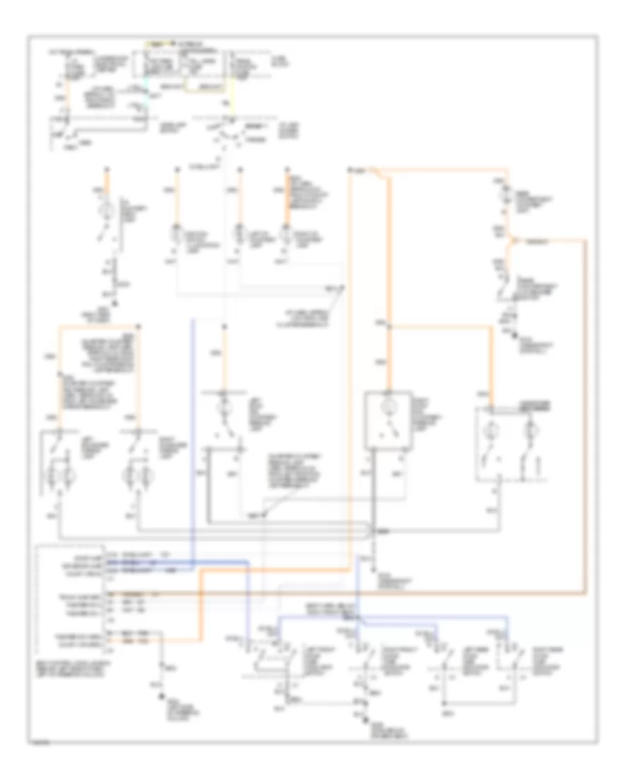 Courtesy Lamps Wiring Diagram for Oldsmobile Intrigue GL 1998