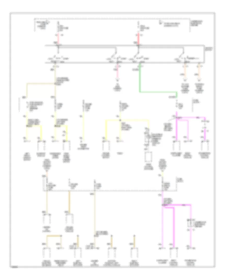 Power Distribution Wiring Diagram (2 of 3) for Oldsmobile Intrigue GLS 1998