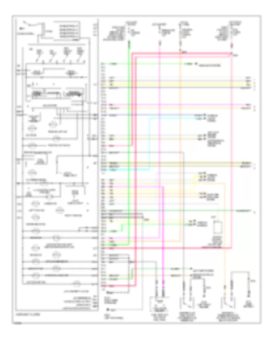 Instrument Cluster Wiring Diagram 1 of 2 for Oldsmobile Regency 1998