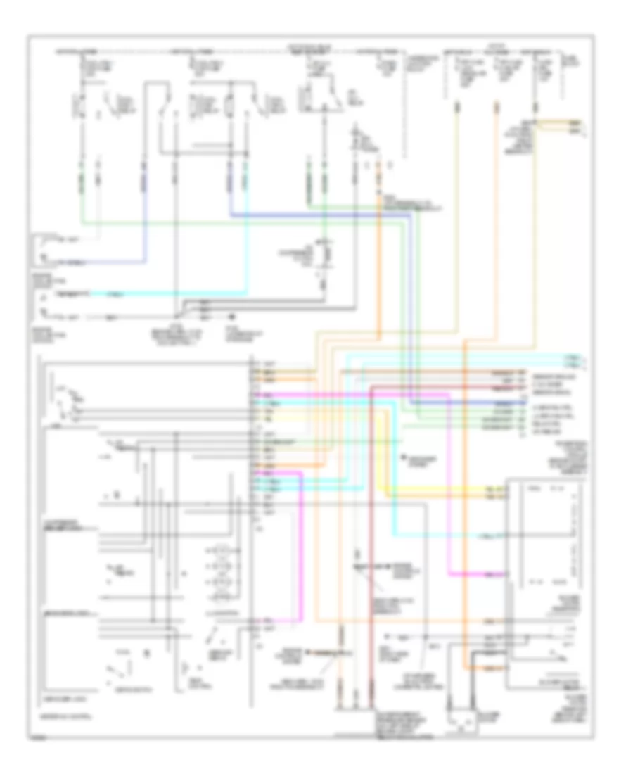 A C Wiring Diagram 1 of 2 for Oldsmobile Silhouette GL 1998