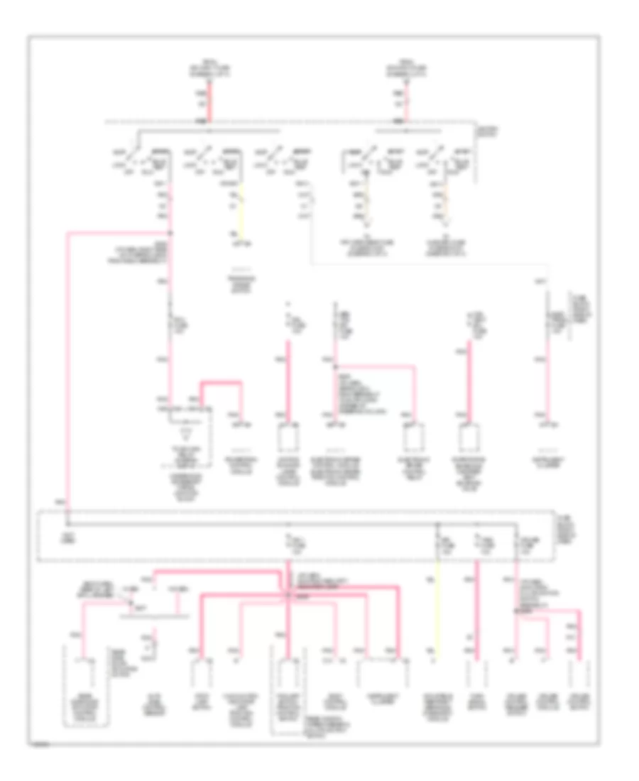 Power Distribution Wiring Diagram 3 of 4 for Oldsmobile Silhouette GL 1998