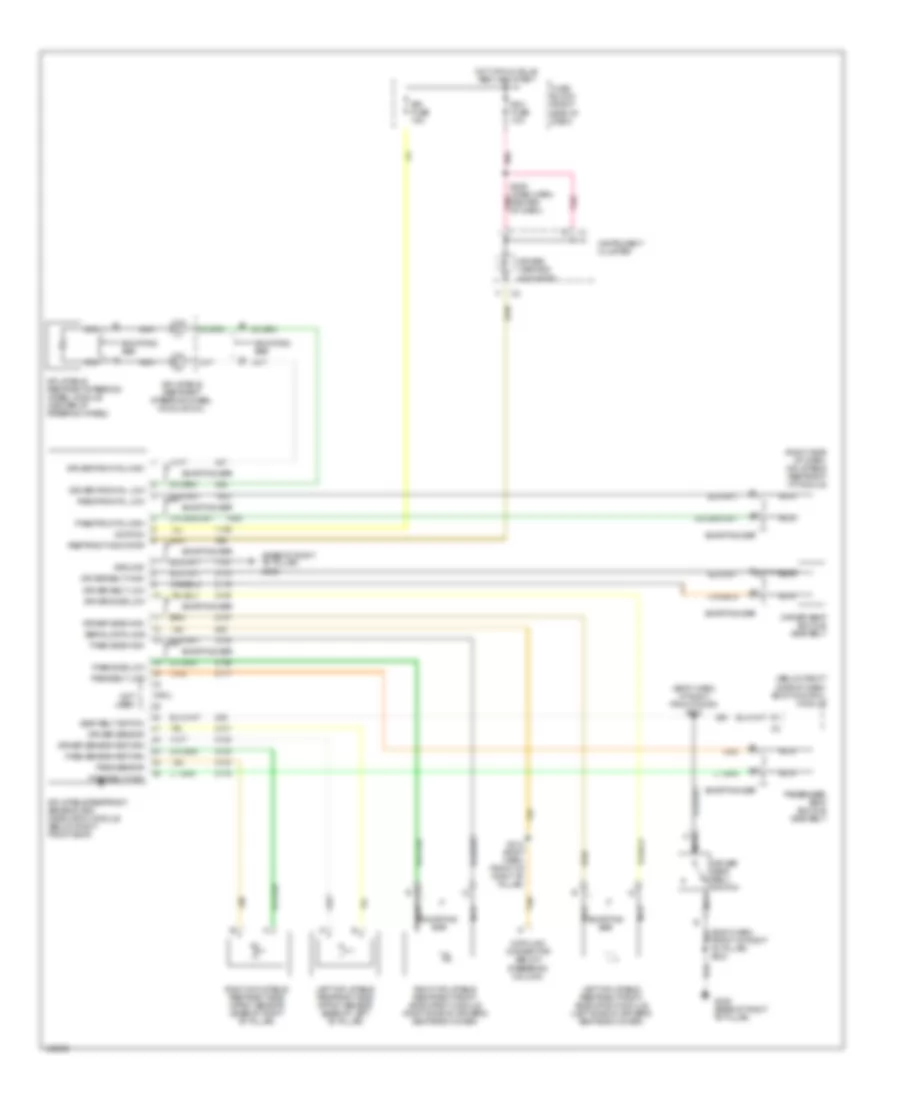 Supplemental Restraint Wiring Diagram for Oldsmobile Silhouette GL 1998