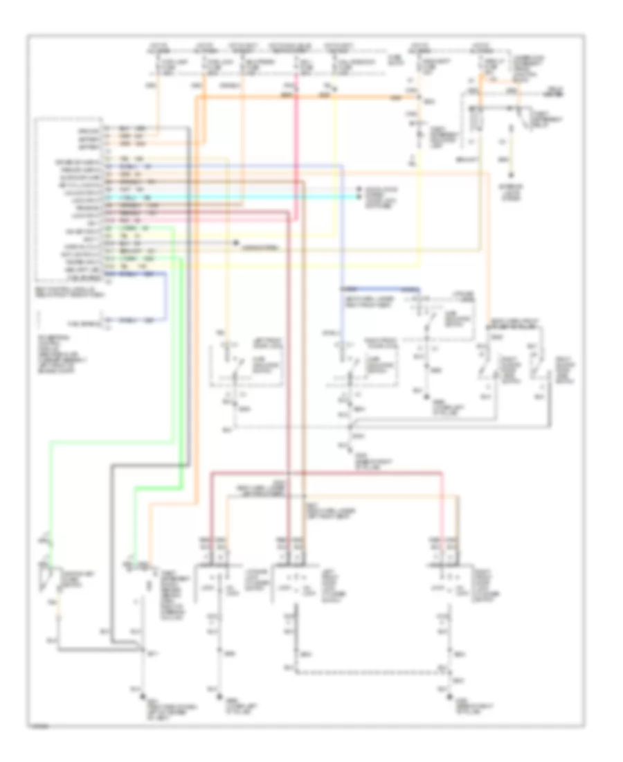 Anti-theft Wiring Diagram for Oldsmobile Silhouette GLS 1998
