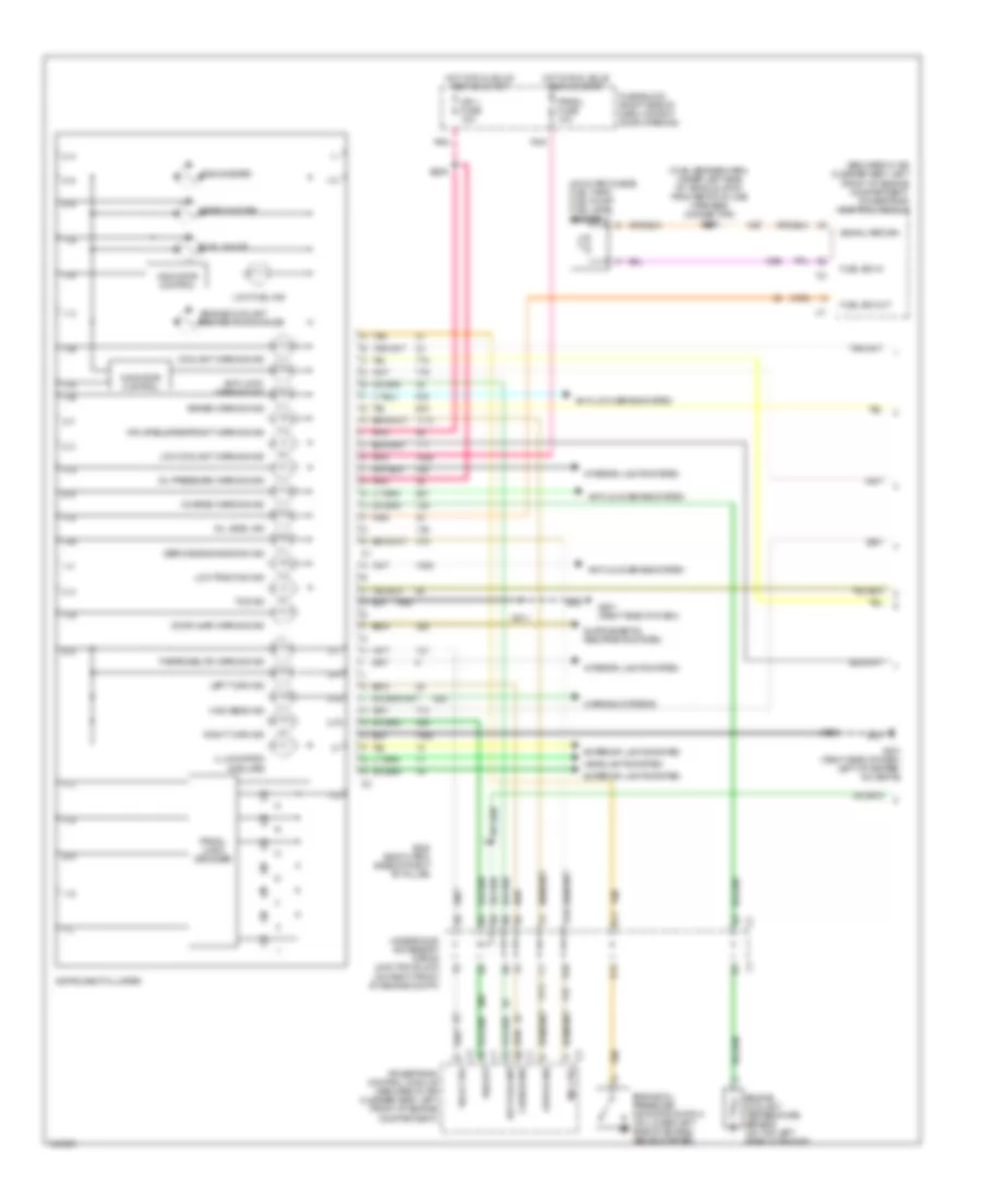 Instrument Cluster Wiring Diagram (1 of 2) for Oldsmobile Silhouette GLS 1998