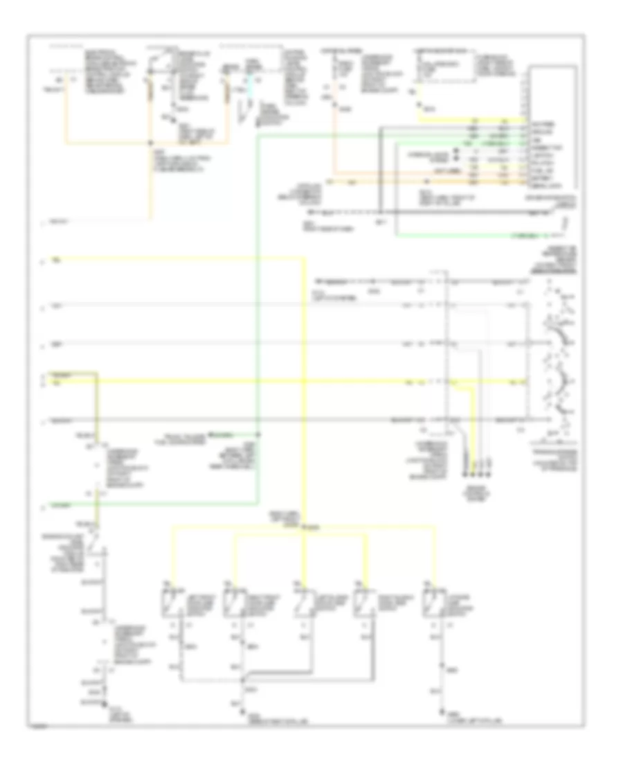 Instrument Cluster Wiring Diagram (2 of 2) for Oldsmobile Silhouette GLS 1998