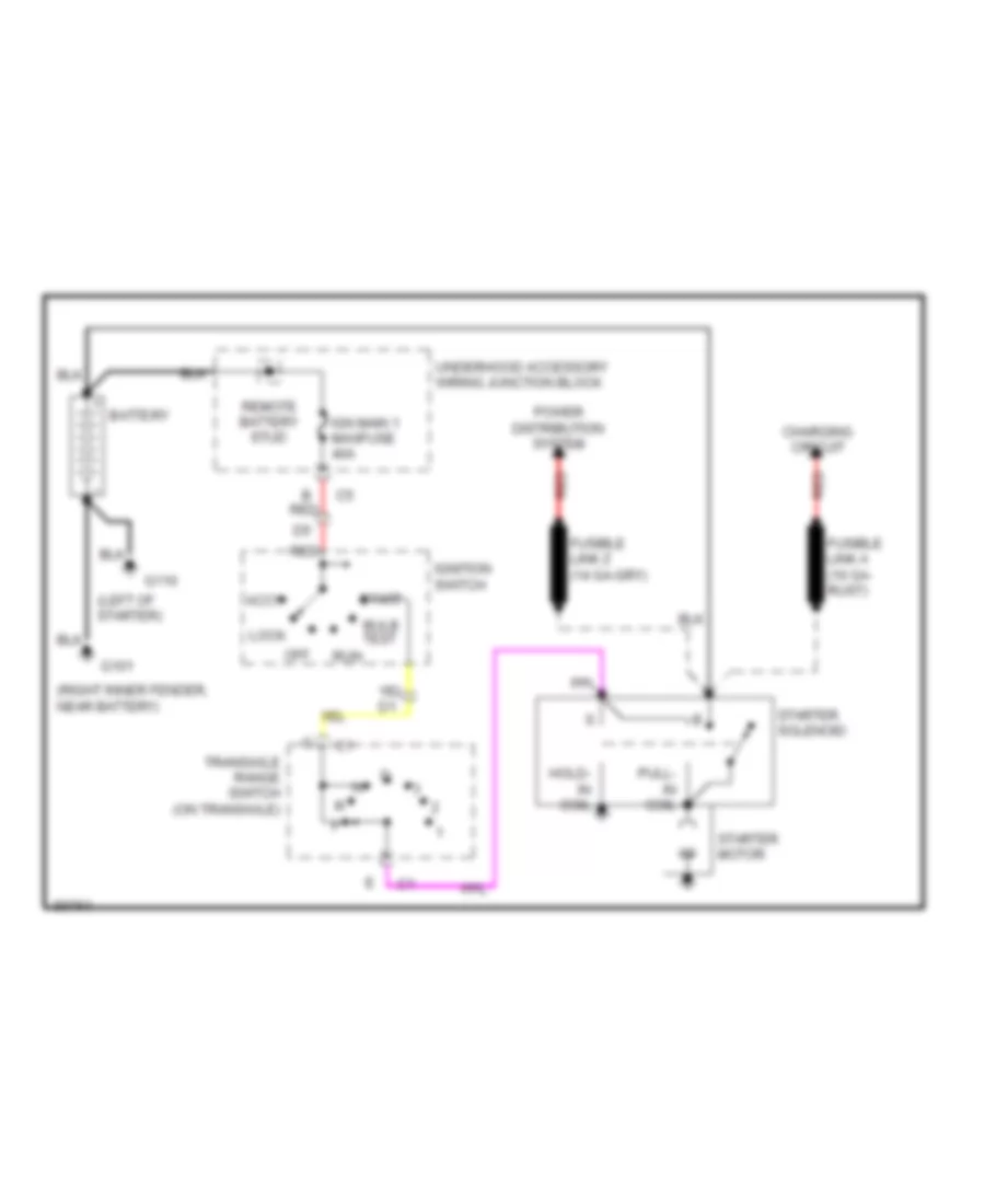 Starting Wiring Diagram for Oldsmobile Silhouette GLS 1998