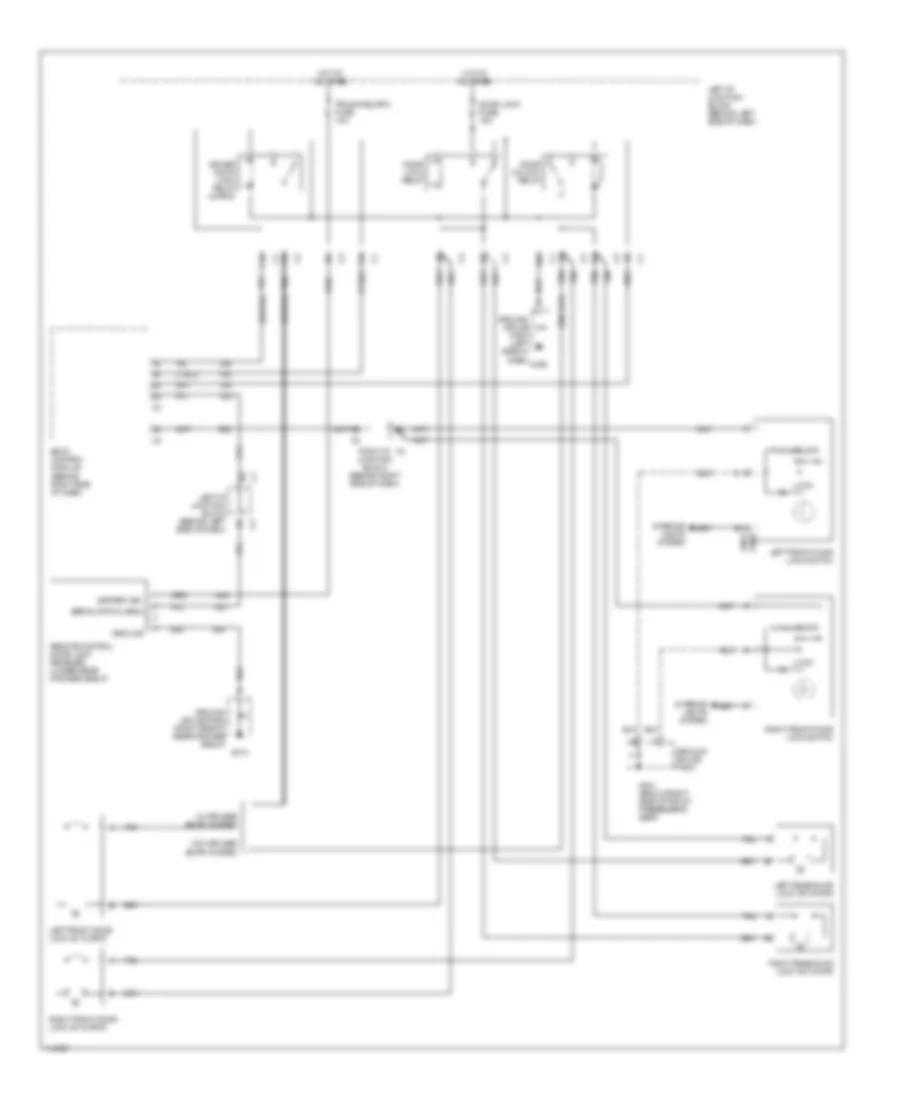 Power Door Lock Wiring Diagram for Oldsmobile Alero GL 1999