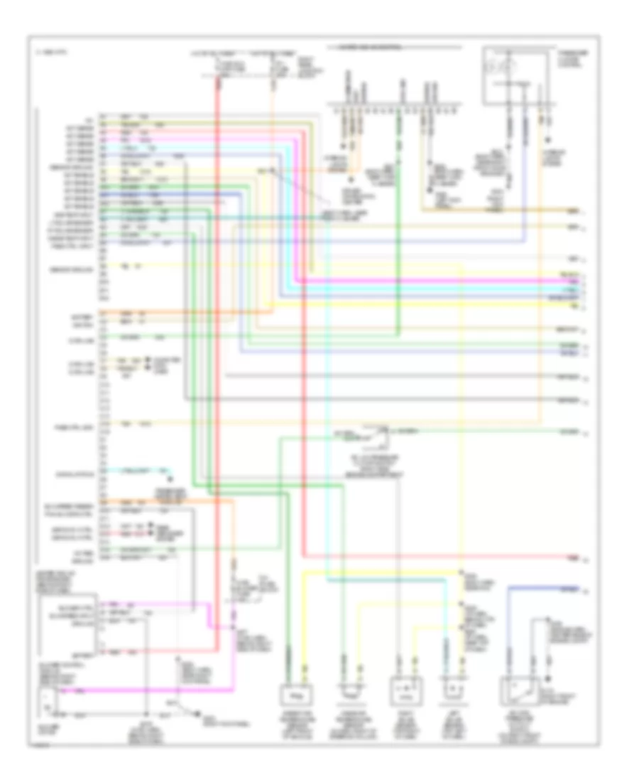 Электросхема кондиционера (1 из 2) для Oldsmobile Aurora 1999