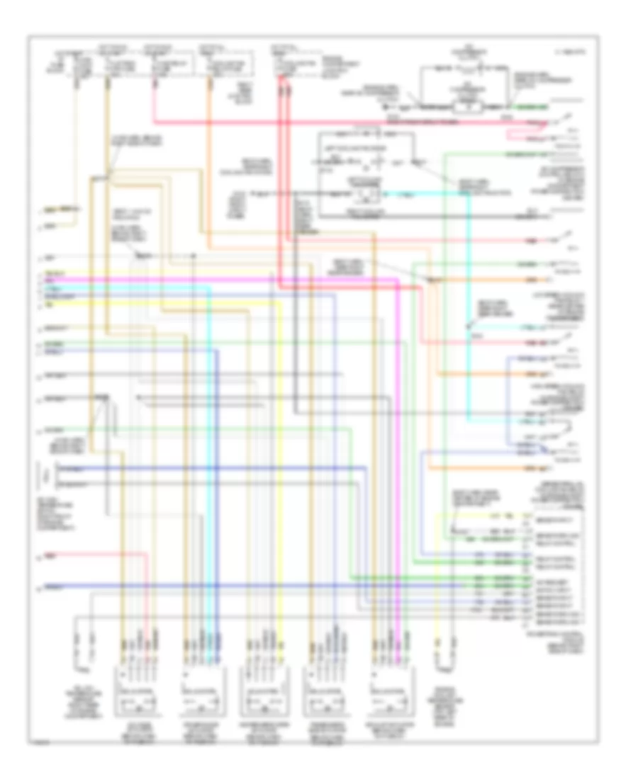 Automatic A C Wiring Diagram 2 of 2 for Oldsmobile Aurora 1999