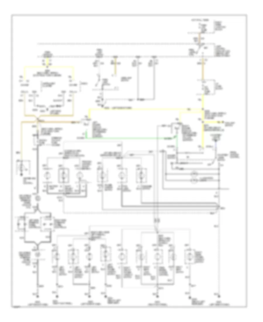 Instrument Illumination Wiring Diagram for Oldsmobile Aurora 1999