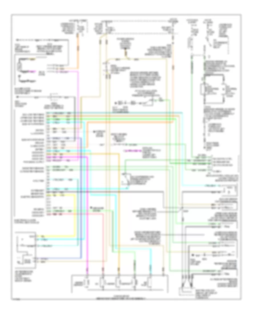Automatic A C Wiring Diagram for Oldsmobile Bravada 1999