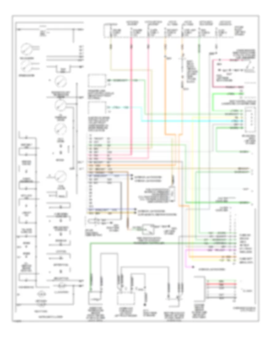 Instrument Cluster Wiring Diagram 1 of 2 for Oldsmobile Bravada 1999