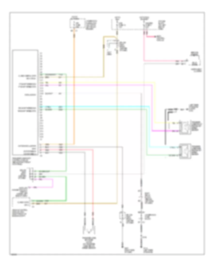 4WD Wiring Diagram, with Auto Trac for Oldsmobile Bravada 1999