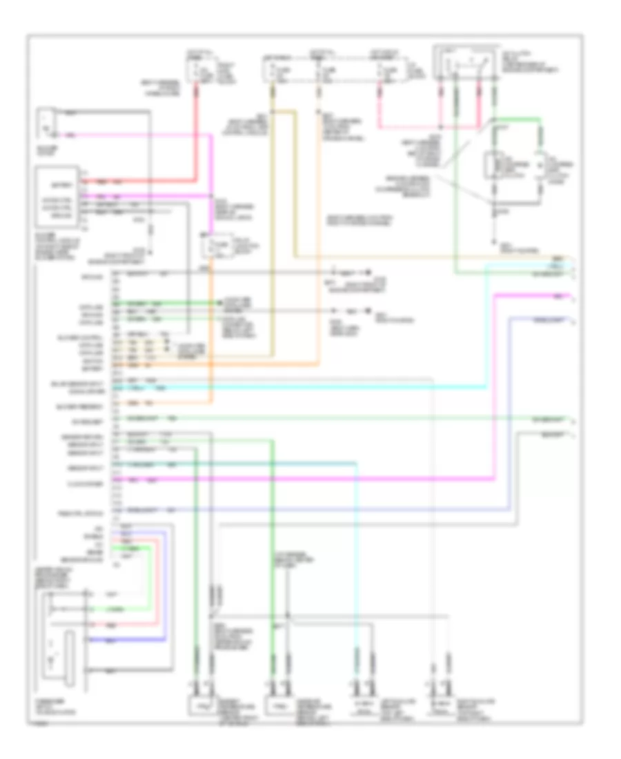 Электросхема кондиционера (1 из 2) для Oldsmobile Eighty-Eight 1999