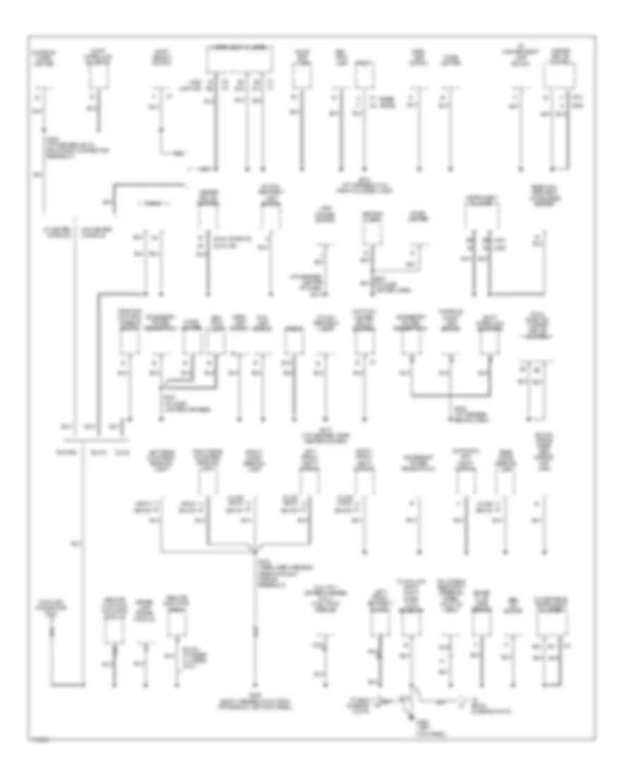 Ground Distribution Wiring Diagram (4 of 6) for Oldsmobile Eighty-Eight 1999