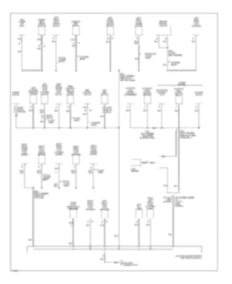 Ground Distribution Wiring Diagram 5 of 6 for Oldsmobile Eighty Eight 1999