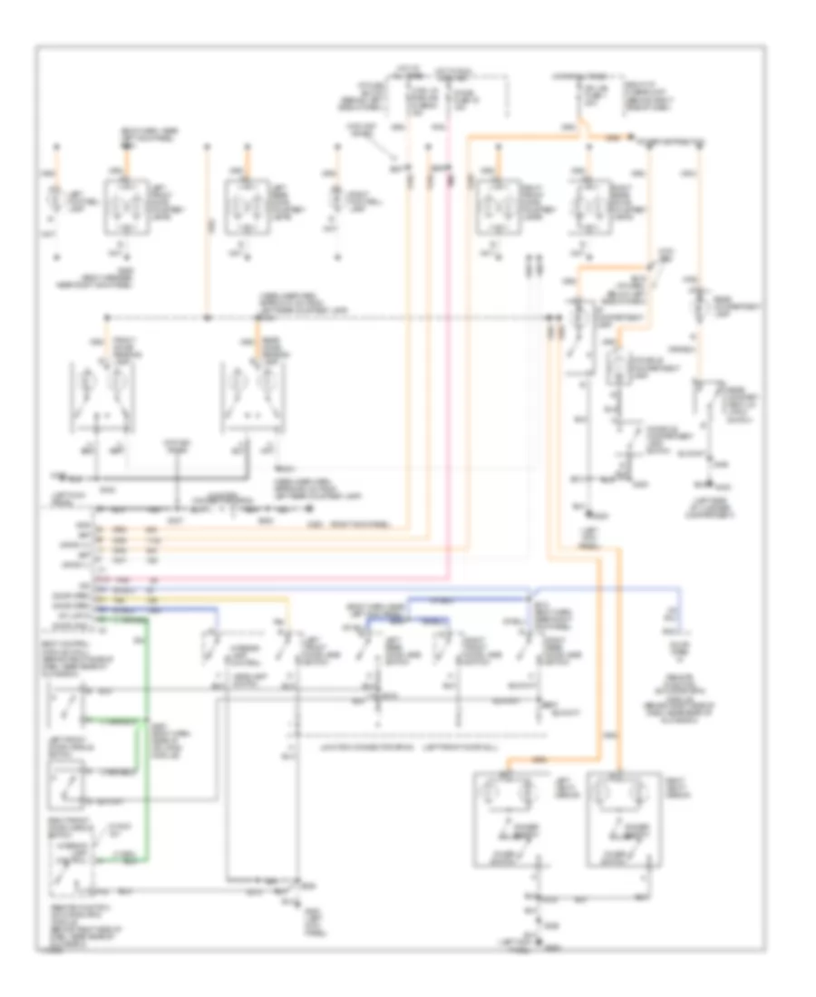 Courtesy Lamps Wiring Diagram for Oldsmobile Eighty Eight 1999