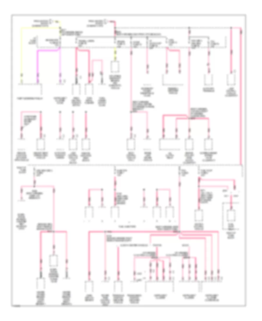 Power Distribution Wiring Diagram (6 of 6) for Oldsmobile Eighty-Eight 1999
