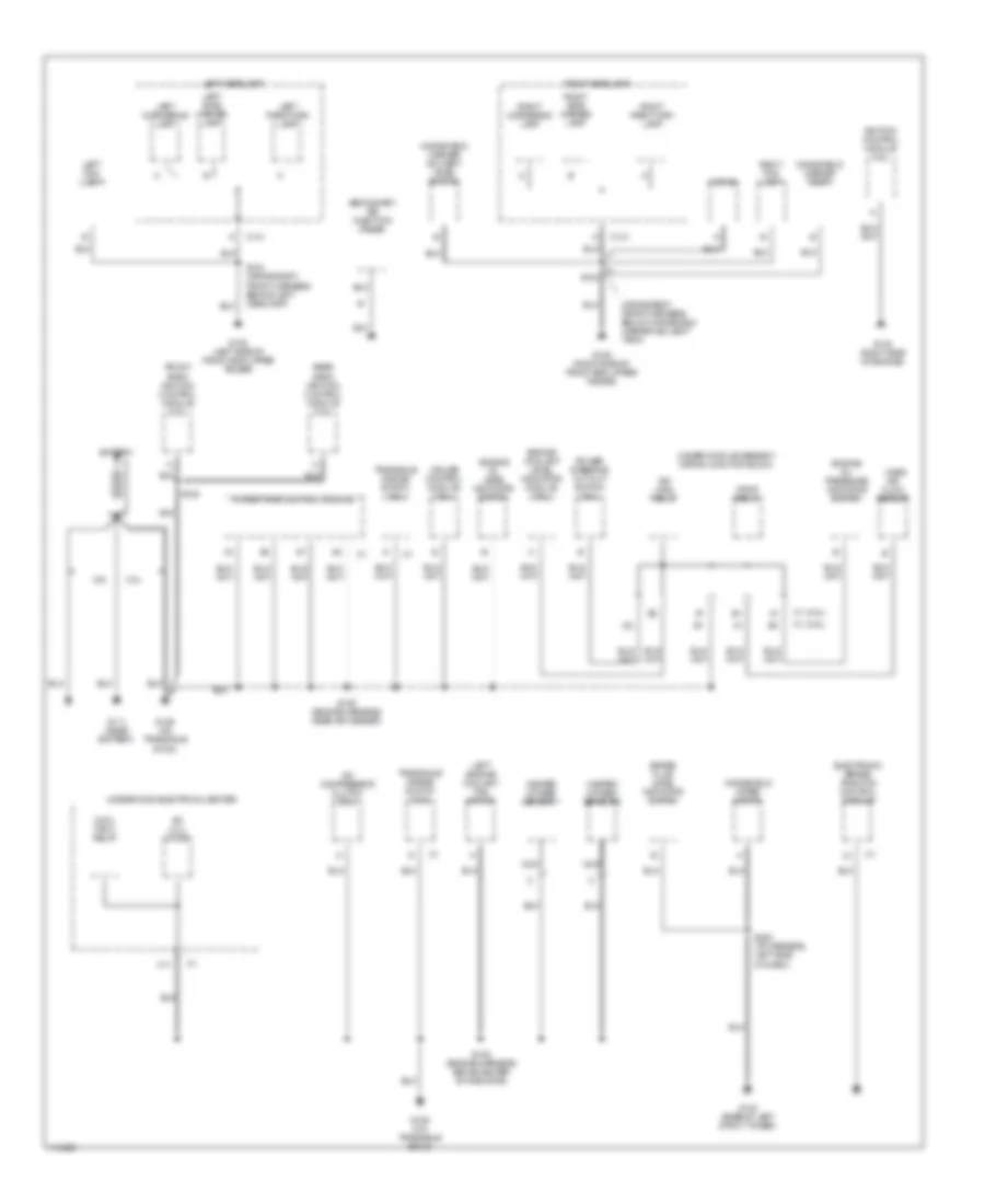 Ground Distribution Wiring Diagram 1 of 3 for Oldsmobile Intrigue GL 1999