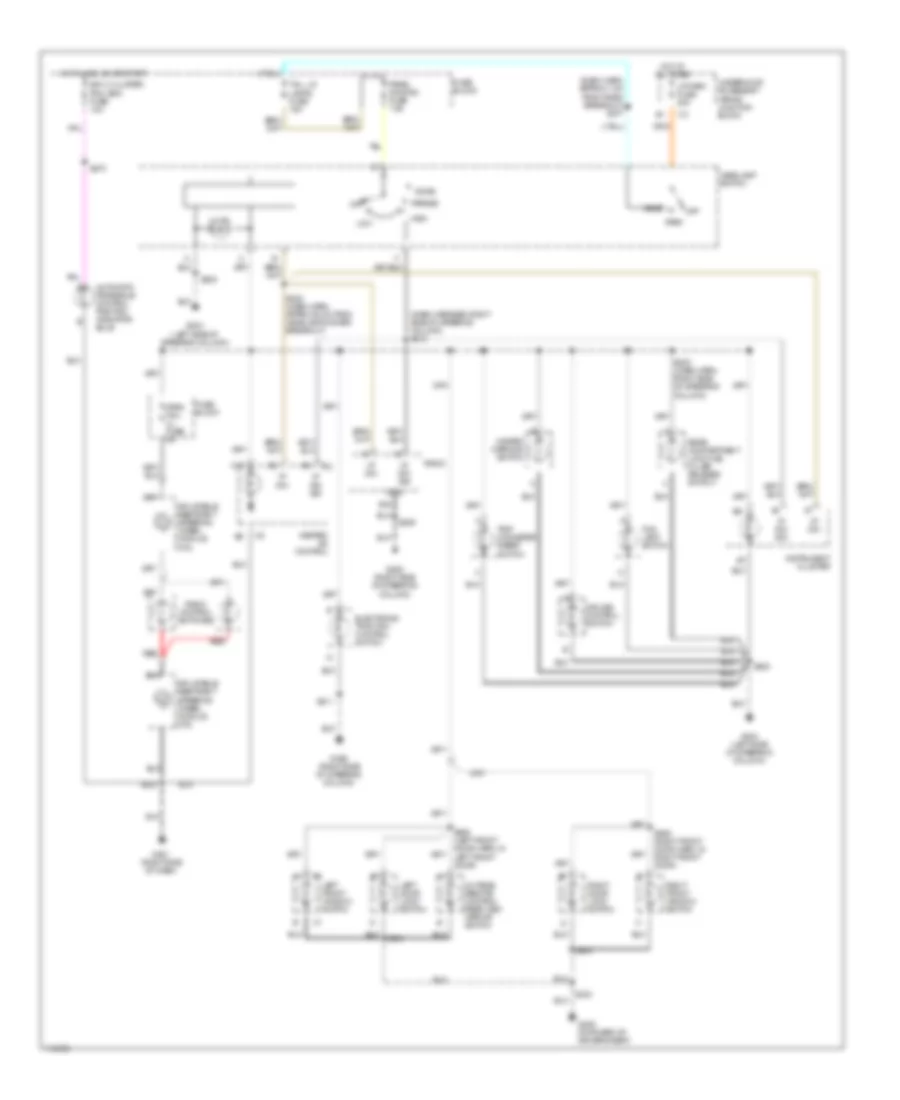 Instrument Illumination Wiring Diagram for Oldsmobile Intrigue GLS 1999