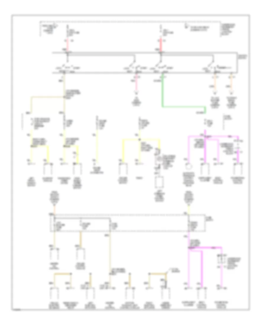 Power Distribution Wiring Diagram (2 of 3) for Oldsmobile Intrigue GLS 1999