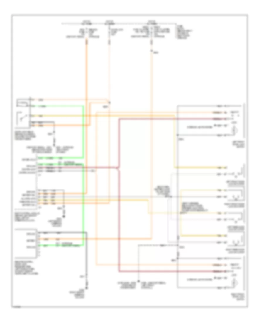 Power Door Lock Wiring Diagram for Oldsmobile Intrigue GLS 1999