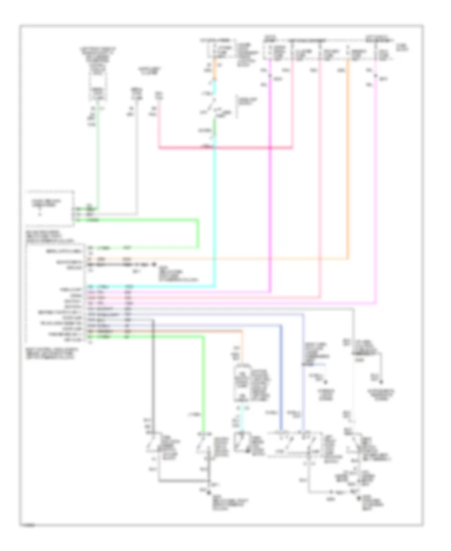 Warning System Wiring Diagrams for Oldsmobile Intrigue GLS 1999