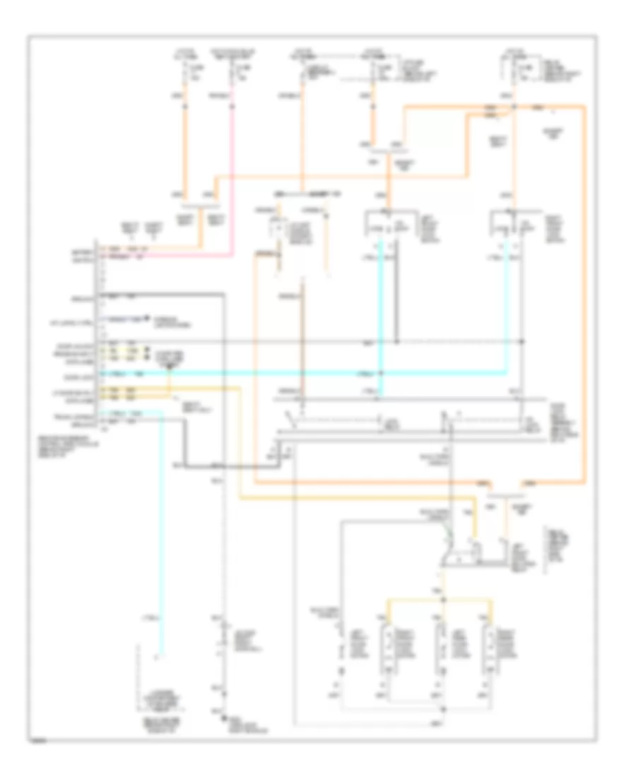 Power Door Lock Wiring Diagram with Keyless Entry for Oldsmobile Ninety Eight Regency Elite 1992