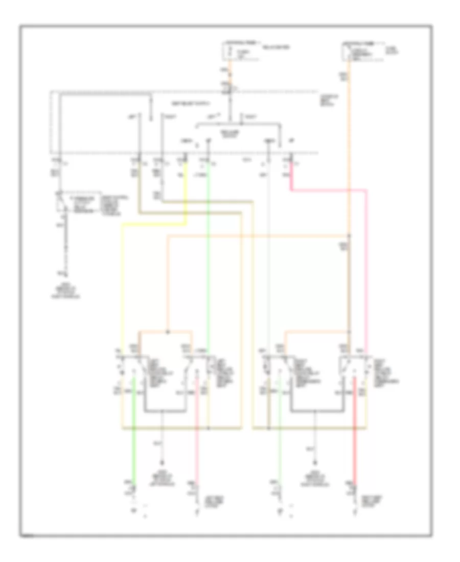 Recliner Wiring Diagram Touring Sedan with Lumbar for Oldsmobile Ninety Eight Regency Elite 1992